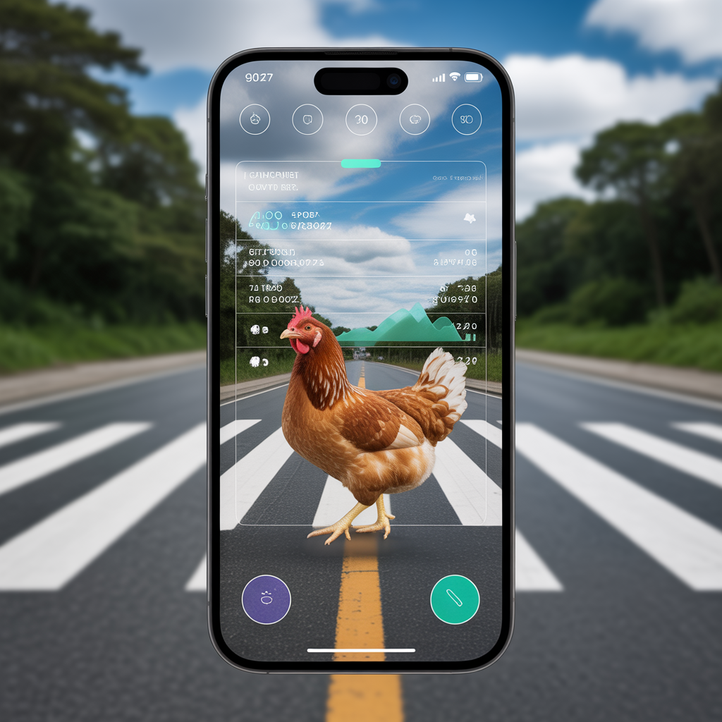Augmented Reality Chicken Road Feature